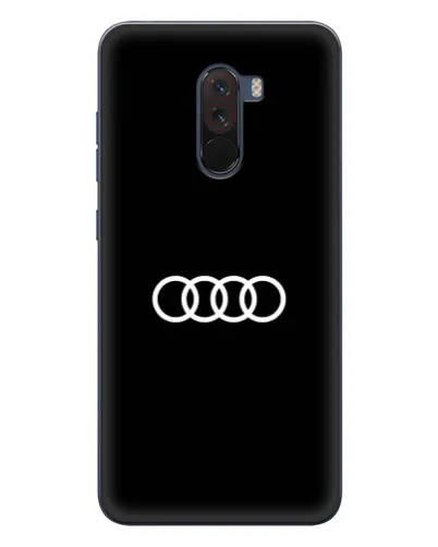 Чехол для Xiaomi POCO F1 с картинкой «Audi White Logo»