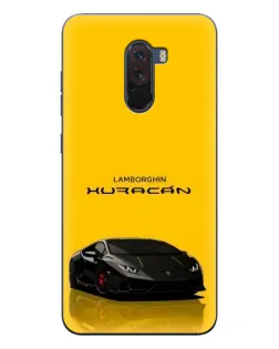 Чехол для Xiaomi POCO F1 с картинкой «Lamborghini Huracan черный»