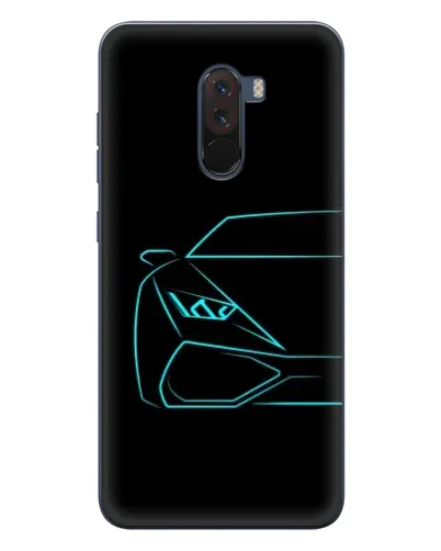 Чехол для Xiaomi POCO F1 с картинкой «Голубой силуэт Lamborghini» Чехол для Xiaomi POCO F1 с картинкой «Голубой силуэт Lamborghini»