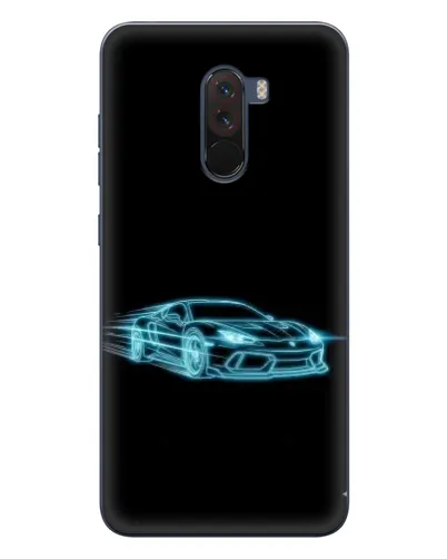 Чехол для Xiaomi POCO F1 с картинкой «Неоновый контур Lamborghini» Чехол для Xiaomi POCO F1 с картинкой «Неоновый контур Lamborghini»