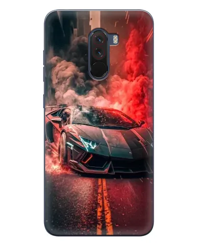 Чехол для Xiaomi POCO F1 с картинкой «Lamborghini красный дым» Чехол для Xiaomi POCO F1 с картинкой «Lamborghini красный дым»