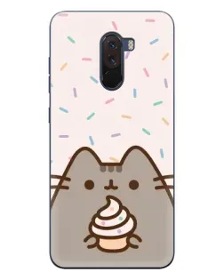 Чехол для Xiaomi POCO F1 с картинкой «Пушин с кексом»