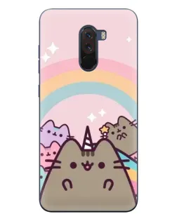 Чехол для Xiaomi POCO F1 с картинкой «Единорог Pusheen»