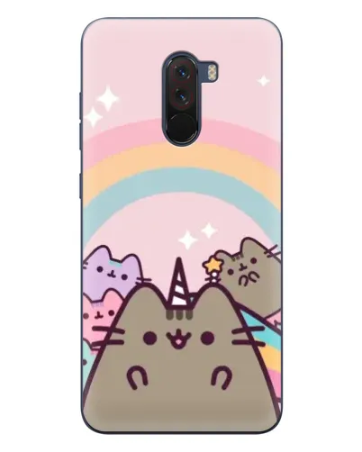 Чехол для Xiaomi POCO F1 с картинкой «Единорог Pusheen»