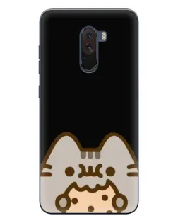 Чехол для Xiaomi POCO F1 с картинкой «Пушин на черном»