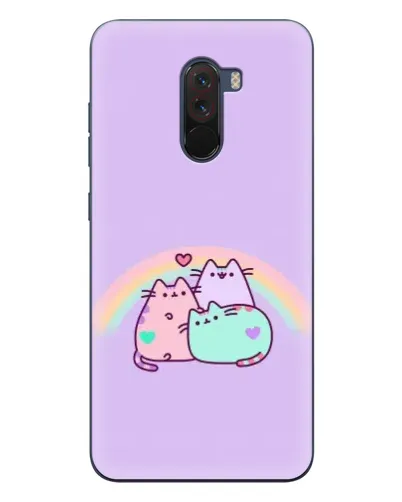 Чехол для Xiaomi POCO F1 с картинкой «Радужные Пушины»