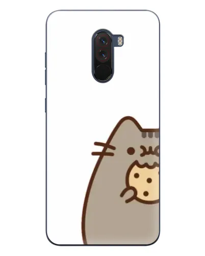 Чехол для Xiaomi POCO F1 с картинкой «Пушин с печеньем»