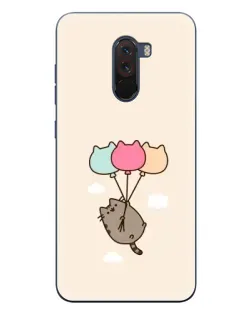 Чехол для Xiaomi POCO F1 с картинкой «Пушин на шариках»