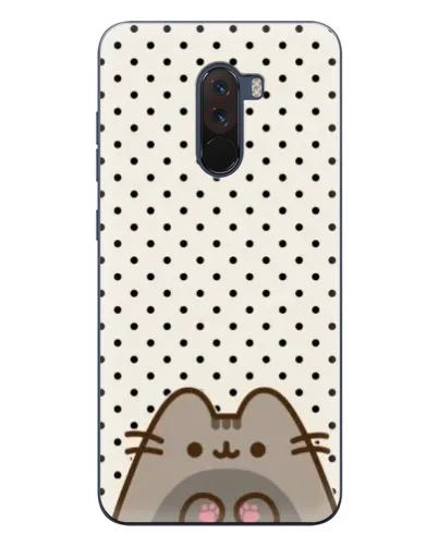 Чехол для Xiaomi POCO F1 с картинкой «Пушин в горошек»