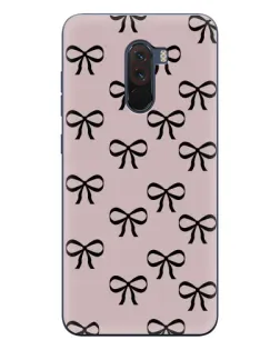 Чехол для Xiaomi POCO F1 с картинкой «Черные бантики»