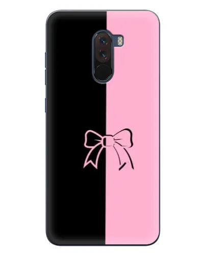 Чехол для Xiaomi POCO F1 с картинкой «Половинки банта»