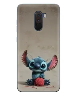 Чохол для Xiaomi POCO F1 з картинкою «Стіч на чоричневому фоні»