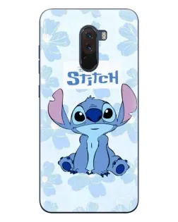 Чохол для Xiaomi POCO F1 з картинкою «Stitch серед квітів»