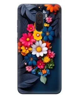 Чехол для Xiaomi POCO F1 с картинкой «Цветочная феерия»