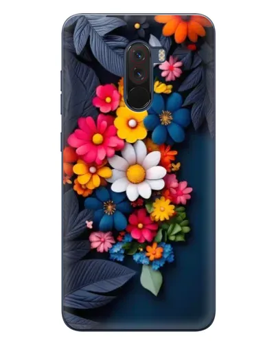 Чехол для Xiaomi POCO F1 с картинкой «Цветочная феерия»