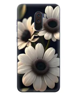 Чехол для Xiaomi POCO F1 с картинкой «Белые маргаритки макро»