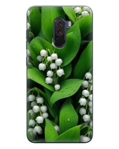 Чехол для Xiaomi POCO F1 с картинкой «Ландыши в зелени»