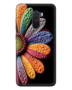 Чехол для Xiaomi POCO F1 с картинкой «Радужный цветок»