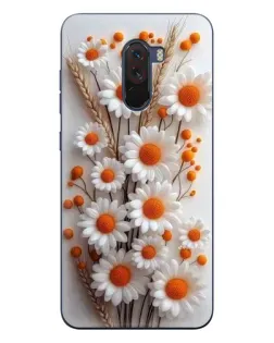 Чехол для Xiaomi POCO F1 с картинкой «Белые сухоцветы»