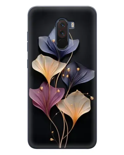 Чехол для Xiaomi POCO F1 с картинкой «Лиловые цветы грации»