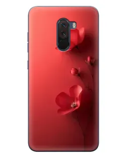 Чехол для Xiaomi POCO F1 с картинкой «Маковые соцветия»