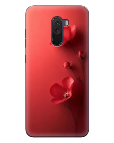 Чехол для Xiaomi POCO F1 с картинкой «Маковые соцветия»