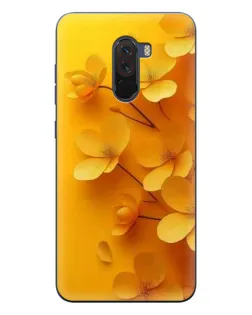 Чехол для Xiaomi POCO F1 с картинкой «Золотые лепестки»