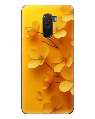 Чехол для Xiaomi POCO F1 с картинкой «Золотые лепестки»
