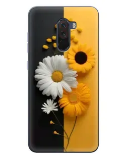 Чехол для Xiaomi POCO F1 с картинкой «Подсолнух и ромашка»