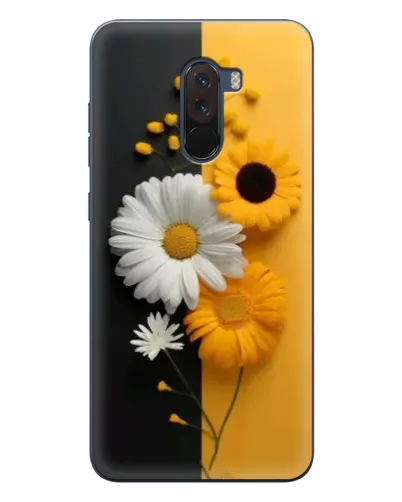 Чехол для Xiaomi POCO F1 с картинкой «Подсолнух и ромашка»