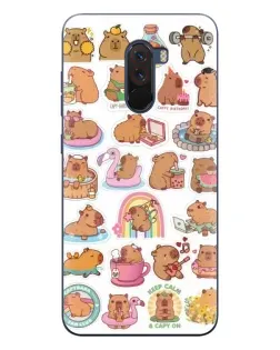 Чехол для Xiaomi POCO F1 с картинкой «Капибары набор» Чехол для Xiaomi POCO F1 с картинкой «Капибары набор»