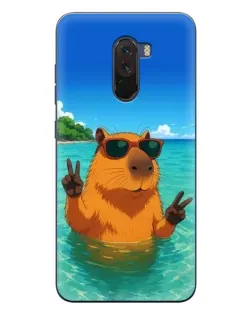 Чехол для Xiaomi POCO F1 с картинкой «Морская капибара» Чехол для Xiaomi POCO F1 с картинкой «Морская капибара»