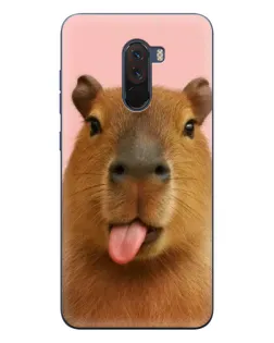 Чехол для Xiaomi POCO F1 с картинкой «Капибара с языком» Чехол для Xiaomi POCO F1 с картинкой «Капибара с языком»