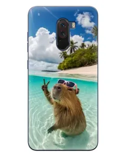Чехол для Xiaomi POCO F1 с картинкой «Капибара на море» Чехол для Xiaomi POCO F1 с картинкой «Капибара на море»