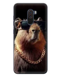 Чехол для Xiaomi POCO F1 с картинкой «Капибара золотая цепь» Чехол для Xiaomi POCO F1 с картинкой «Капибара золотая цепь»