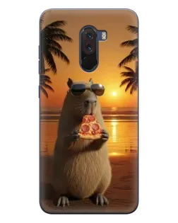 Чехол для Xiaomi POCO F1 с картинкой «Капибара с пиццей» Чехол для Xiaomi POCO F1 с картинкой «Капибара с пиццей»