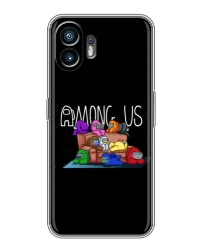 Чехол для Xiaomi Redmi 10 5G с картинкой «Логотип Among Us»
