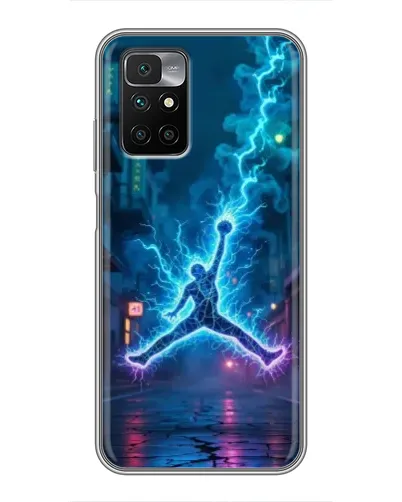 Чехол для Xiaomi Redmi 10 с картинкой «Jordan Gold Jumpman»