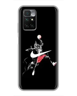 Чехол для Xiaomi Redmi 10 с картинкой «Jordan Jumpman»
