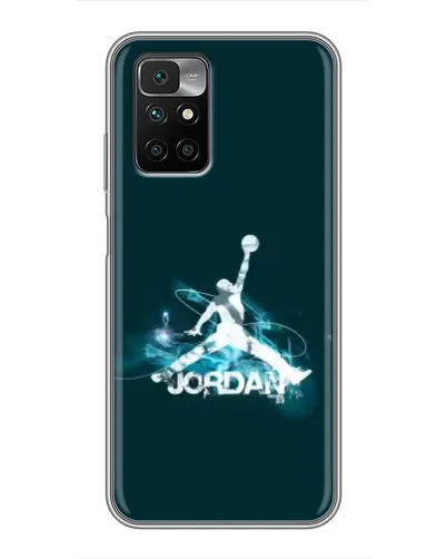 Чехол для Xiaomi Redmi 10 с картинкой «Jordan Blue Fire»