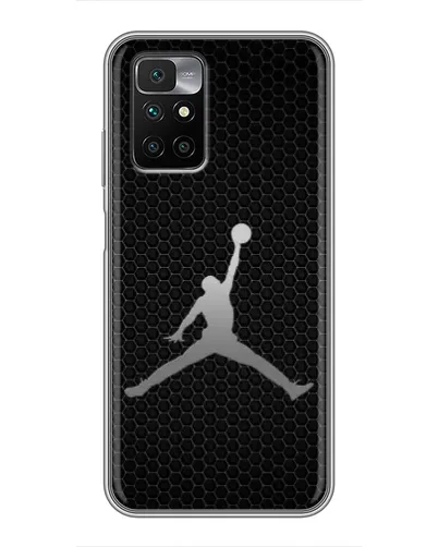 Чехол для Xiaomi Redmi 10 с картинкой «Jordan Dark Carbon»