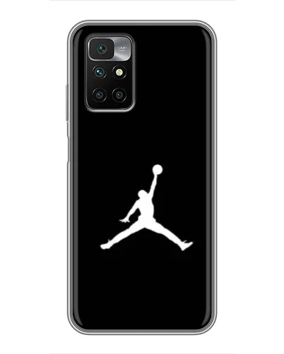 Чехол для Xiaomi Redmi 10 с картинкой «Jordan Silhouette»
