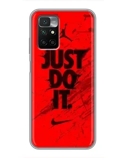 Чехол для Xiaomi Redmi 10 с картинкой «Nike Just Do It»