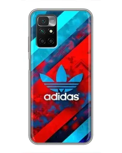 Чехол для Xiaomi Redmi 10 с картинкой «Абстракция Adidas»