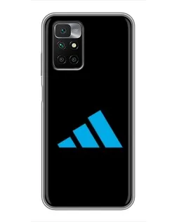Чехол для Xiaomi Redmi 10 с картинкой «Adidas Cyan Logo»