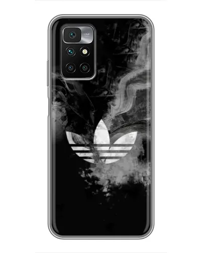 Чехол для Xiaomi Redmi 10 с картинкой «Абстрактный дым Adidas»