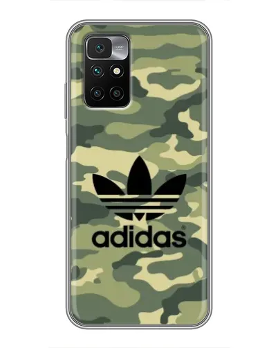 Чехол для Xiaomi Redmi 10 с картинкой «Милитари стиль Adidas»
