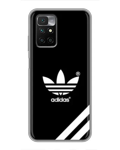 Чехол для Xiaomi Redmi 10 с картинкой «Adidas с диагональными полосами»
