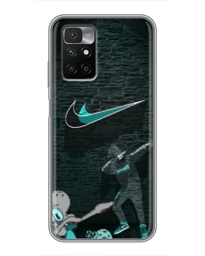 Чехол для Xiaomi Redmi 10 с картинкой «Спортивный арт Nike»