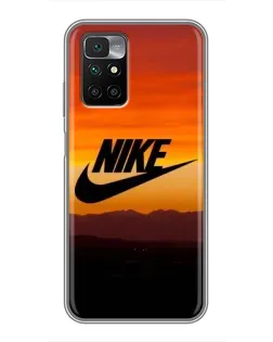 Чехол для Xiaomi Redmi 10 с картинкой «Nike — вечерний горизонт»